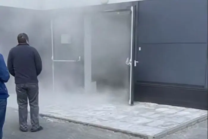 Fire at the 'Lavina' shopping center in Kyiv