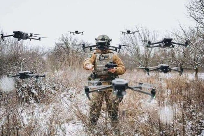 Ukrainian military using drones