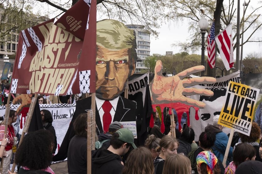 Eine Welle von Protesten gegen die Politik von Trump hat Amerika erfasst